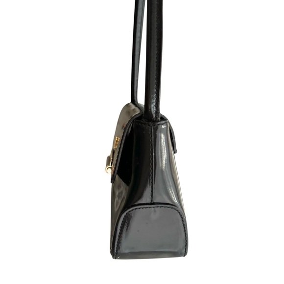 Pratesi Firenze Shoulder Bag Barchetta Black Patent
